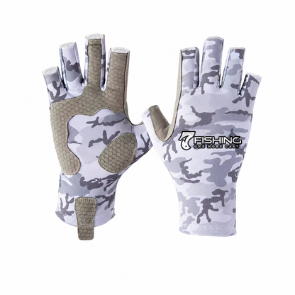Guantes de pesca sin dedos UPF 50+