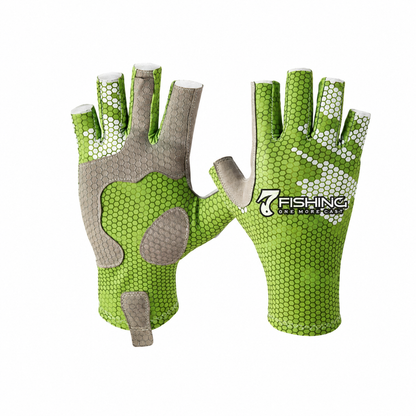 Guantes de pesca sin dedos UPF 50+
