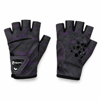 Guantes de pesca sin dedos ajustables UPF 50+